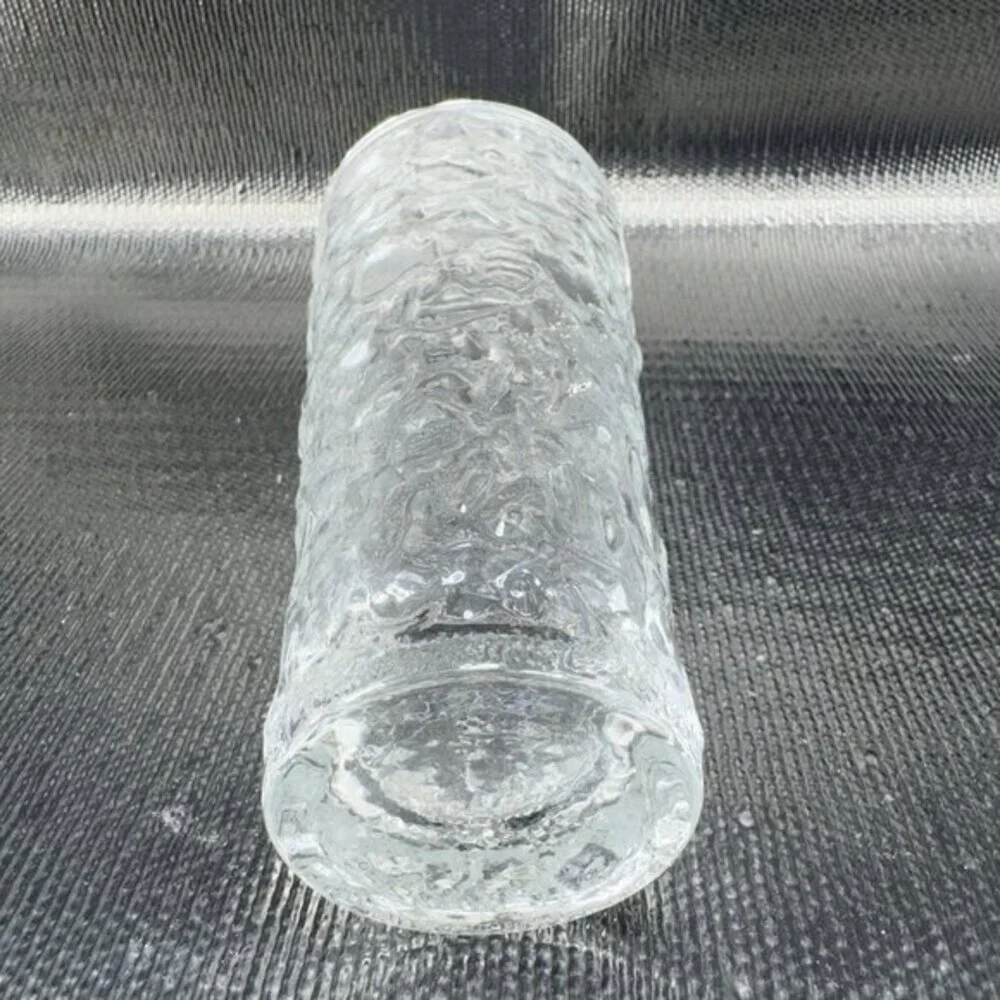 Anchor Hocking Milano Clear Highball Tumbler‎ Set 2 Glasses Cups Tumblers VTG